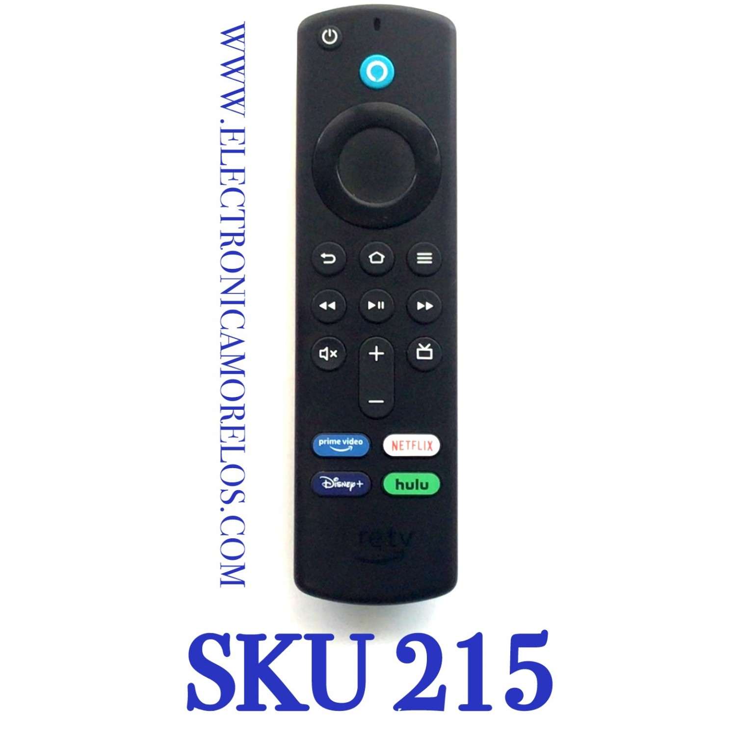 CONTROL REMOTO FIRE TV CON MICROFONO / CONTROL REMOTO POR VOX ALEXA / BLUET00TH / NUMERO DE PARTE 201-210270 / 201-200594 / G0G1T / B07144 / 50VE9 / 08217-21-01698 / COMPATIBLE CON DIREFENTES MODELOS DE FIRETV